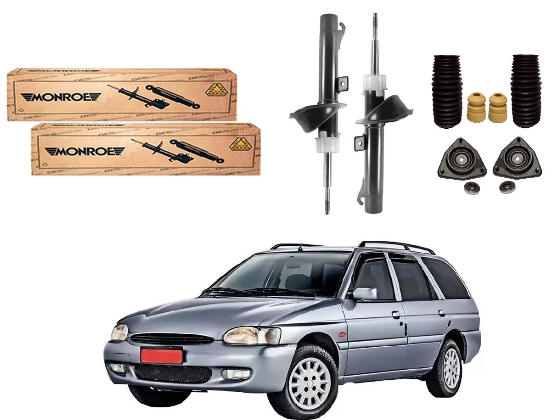  KIT AMORTECEDOR DIANTEIRO MONROE ORIGINAL FORD ESCORT SW ESCORT PERUA 1.6 1.8 1998 A 2003