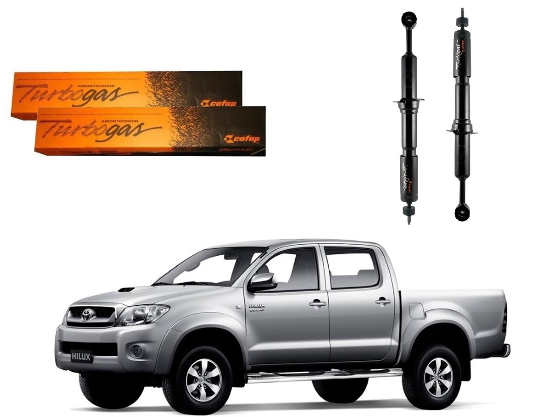  PAR AMORTECEDOR DIANTEIRO COFAP ORIGINAL TOYOTA HILUX PICK UP PICAPE 3.0 2006 A 2014