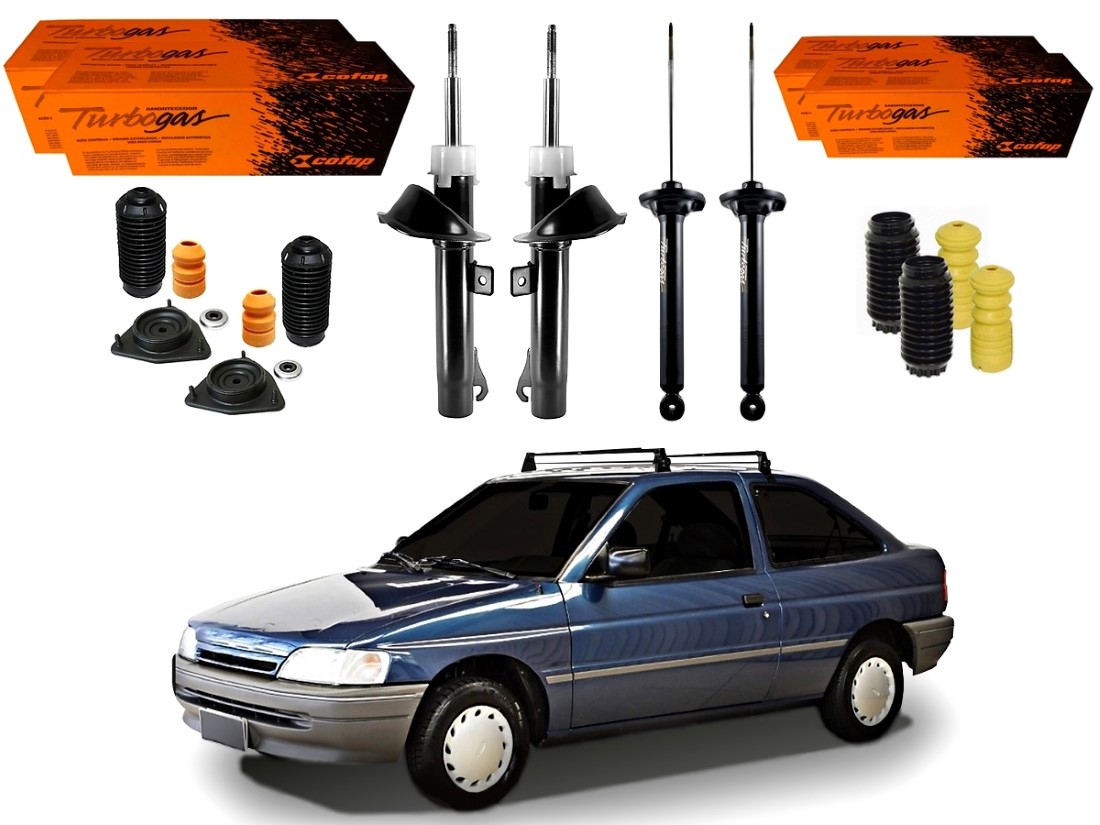  KIT AMORTECEDOR DIANTEIRO TRASEIRO COFAP ORIGINAL FORD ESCORT 1.6 1.8 2.0 1993 A 1996