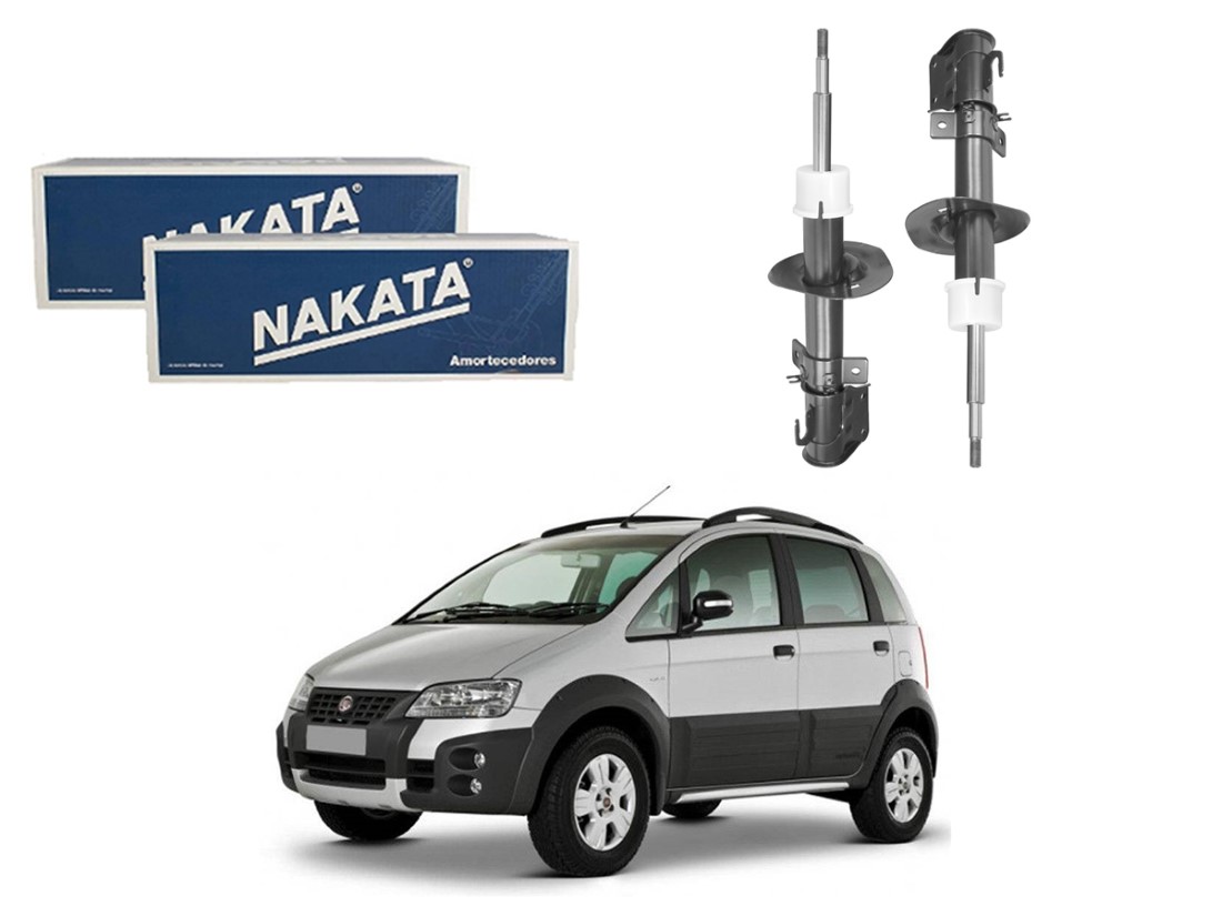  PAR AMORTECEDOR DIANTEIRO NAKATA ORIGINAL FIAT IDEA ADVENTURE 1.8 2006 A 2011