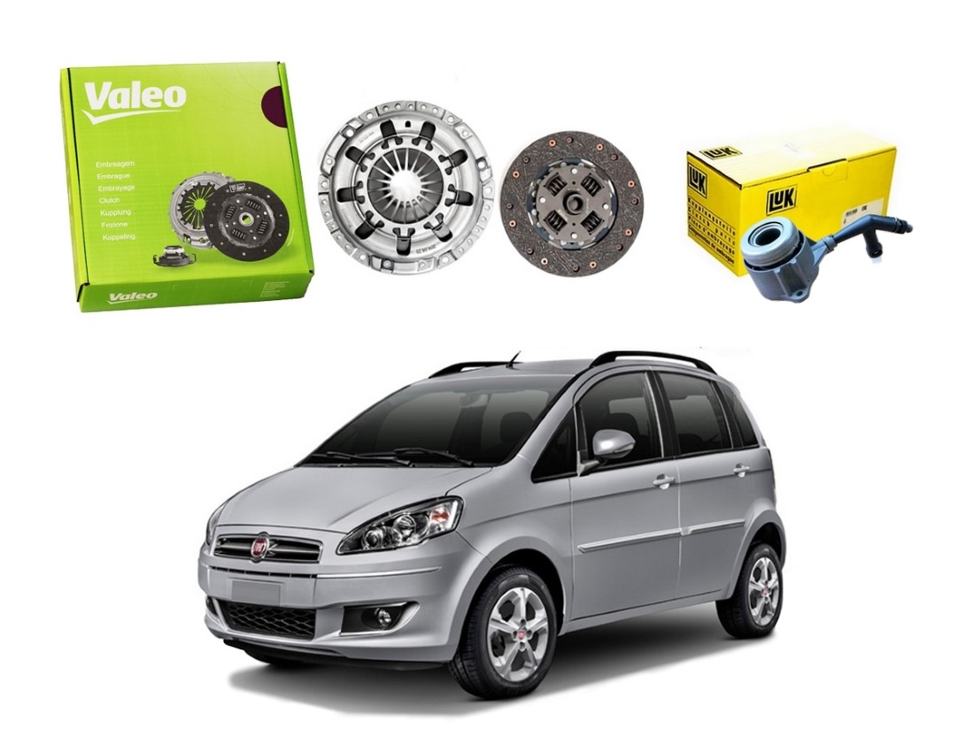  KIT EMBREAGEM VALEO ATUADOR ORIGINAL FIAT IDEA ETORQ 1.6 2011 A 2016