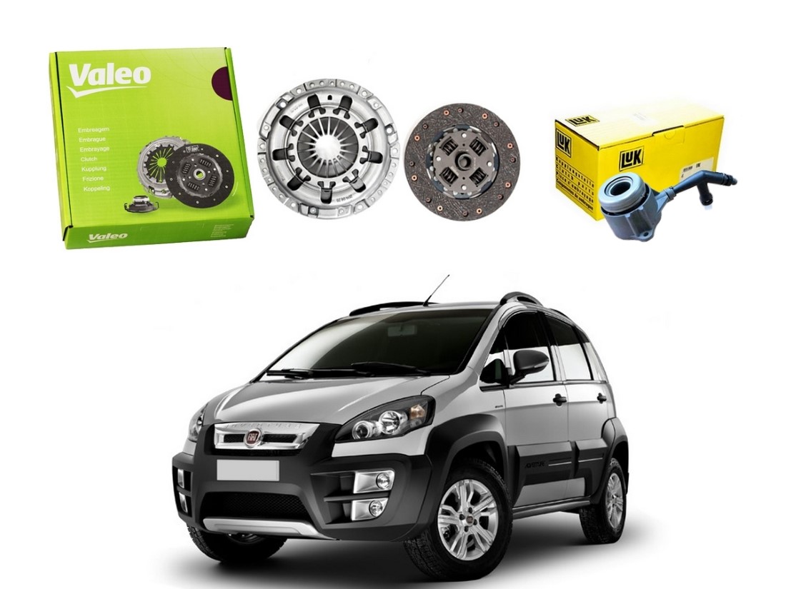  KIT EMBREAGEM VALEO ATUADOR ORIGINAL FIAT IDEA ADVENTURE 1.8 2012 A 2020