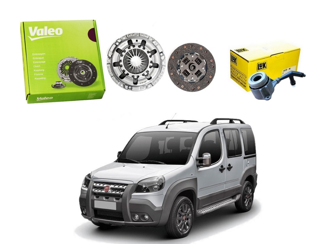  KIT EMBREAGEM VALEO ATUADOR ORIGINAL FIAT DOBLO ADVENTURE 1.8 16V 2012 A 2020