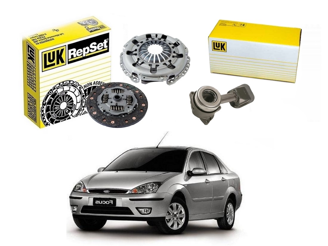  KIT EMBREAGEM LUK ATUADOR ORIGINAL FORD FOCUS SEDAN 2.0 16V ZETEC 2000 A 2005