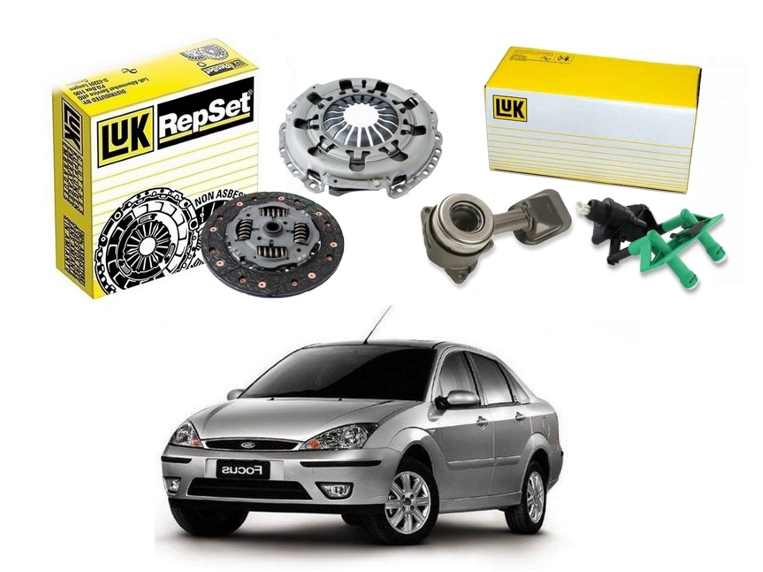  KIT EMBREAGEM ATUADOR CILINDRO PEDAL LUK ORIGINAL FORD FOCUS SEDAN 2.0 16V ZETEC 2000 A 2005