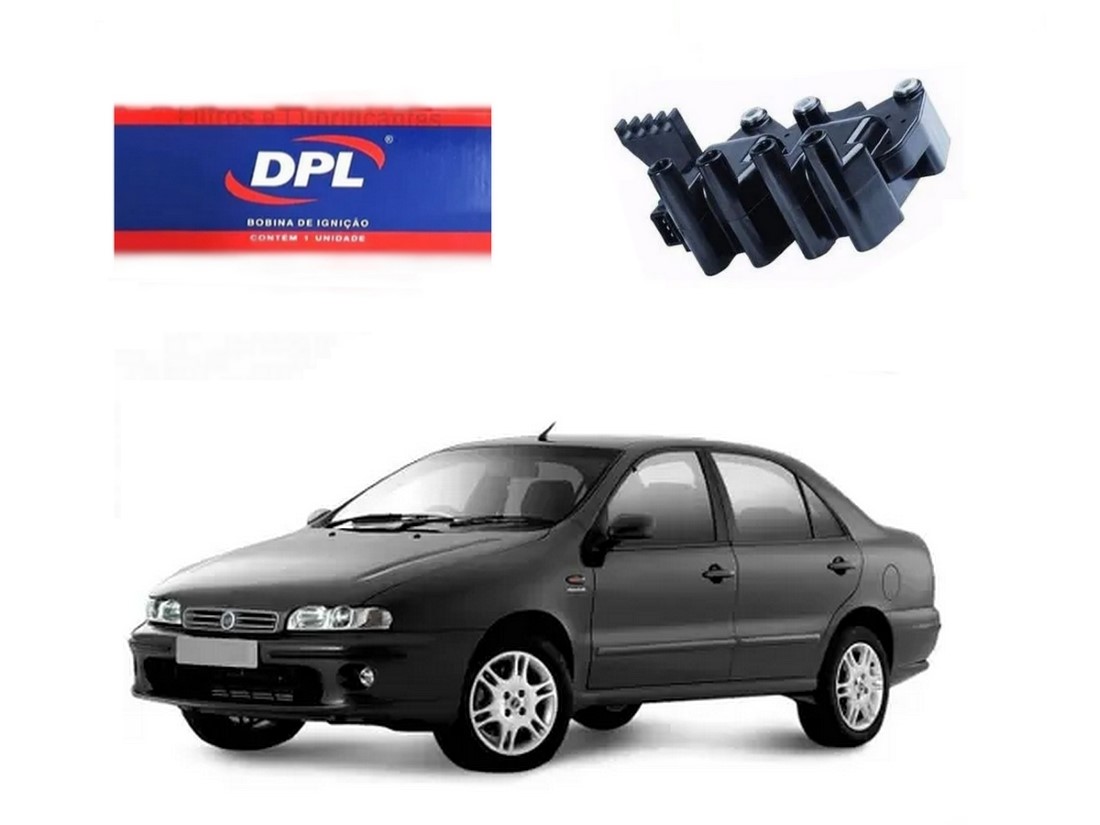  BOBINA DE IGNIÇÃO DPL FIAT MAREA 2.4 20V 2001 A 2007