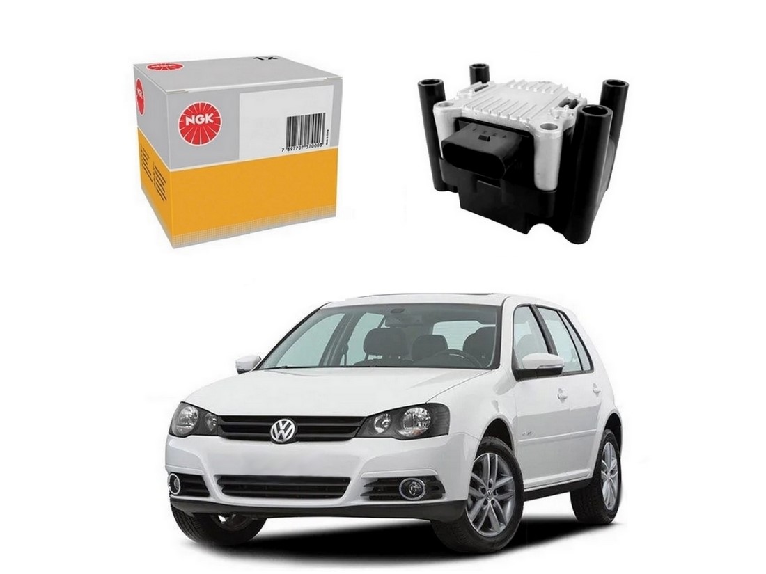  BOBINA DE IGNIÇÃO NGK VOLKSWAGEN GOLF 1.6 8V 2007 A 2013