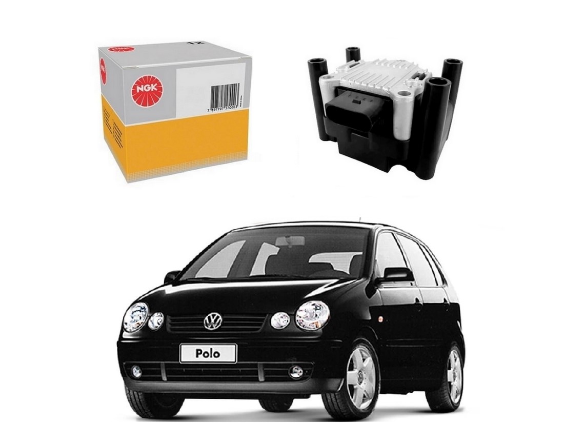  BOBINA DE IGNIÇÃO NGK VOLKSWAGEN POLO 1.6 2.0 2002 A 2007