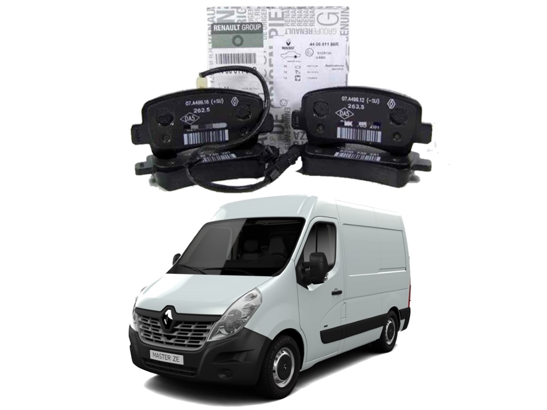  PASTILHA FREIO DIANTEIRO ORIGINAL RENAULT MASTER MINI FURGÃO 2.3 2.5 2013 A 2019