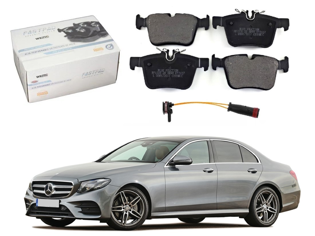  PASTILHA FREIO TRASEIRO SENSOR CERAMICA WILLTEC ORIGINAL MERCEDES-BENZ C180 1.6 1.8 2014 A 2019