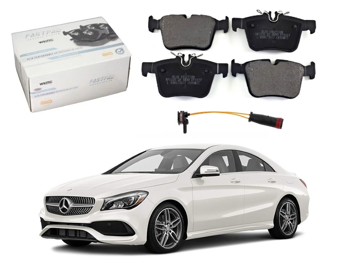  PASTILHA FREIO TRASEIRO SENSOR CERAMICA WILLTEC ORIGINAL MERCEDES-BENZ C250 2.0 2014 A 2019