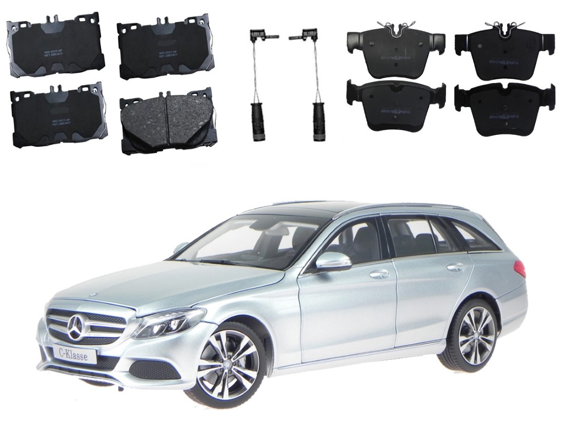  PASTILHA FREIO DIANTEIRA TRASEIRA SENSOR WILLTEC ORIGINAL PARTS MERCEDES-BENZ C300 T-MODEL 3.0 2014