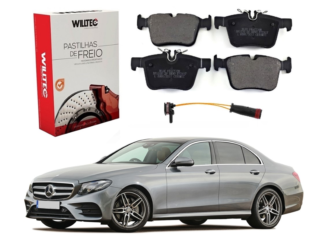  PASTILHA FREIO TRASEIRO SENSOR WILLTEC ORIGINAL MERCEDES-BENZ C180 1.6 1.8 2014 A 2019