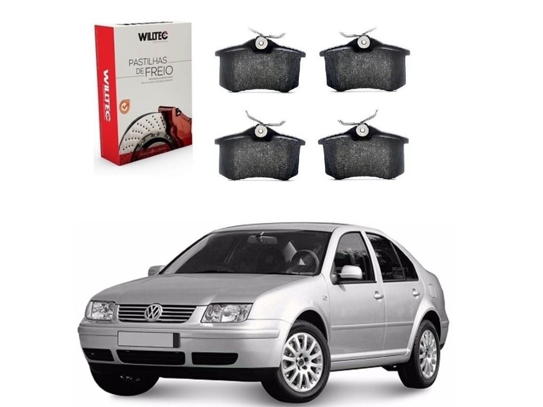  PASTILHA FREIO TRASEIRO WILLTEC ORIGINAL VOLKSWAGEN BORA 2.0 1999 A 2011