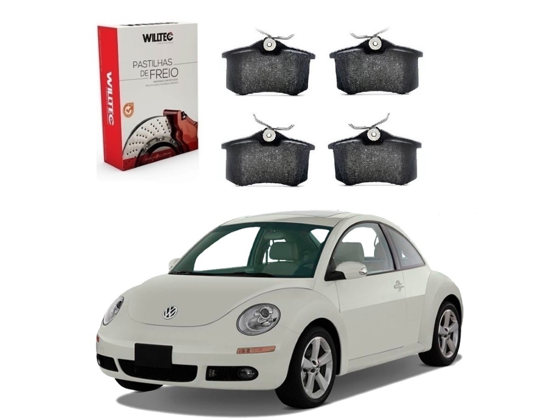  PASTILHA FREIO TRASEIRO WILLTEC ORIGINAL VOLKSWAGEN NEW BEETLE 2.0 1999 A 2010