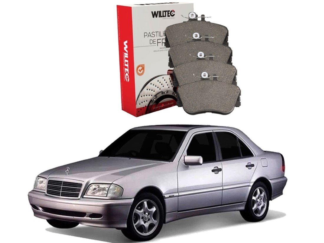  PASTILHA FREIO DIANTEIRO SENSOR WILLTEC ORIGINAL MERCEDES-BENZ C180 C200 C220 C250 C280 1.8 2.0 1993