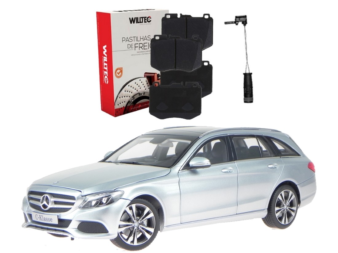  PASTILHA FREIO DIANTEIRO SENSOR WILLTEC ORIGINAL MERCEDES-BENZ C300 T-MODEL 3.0 2015 A 2019