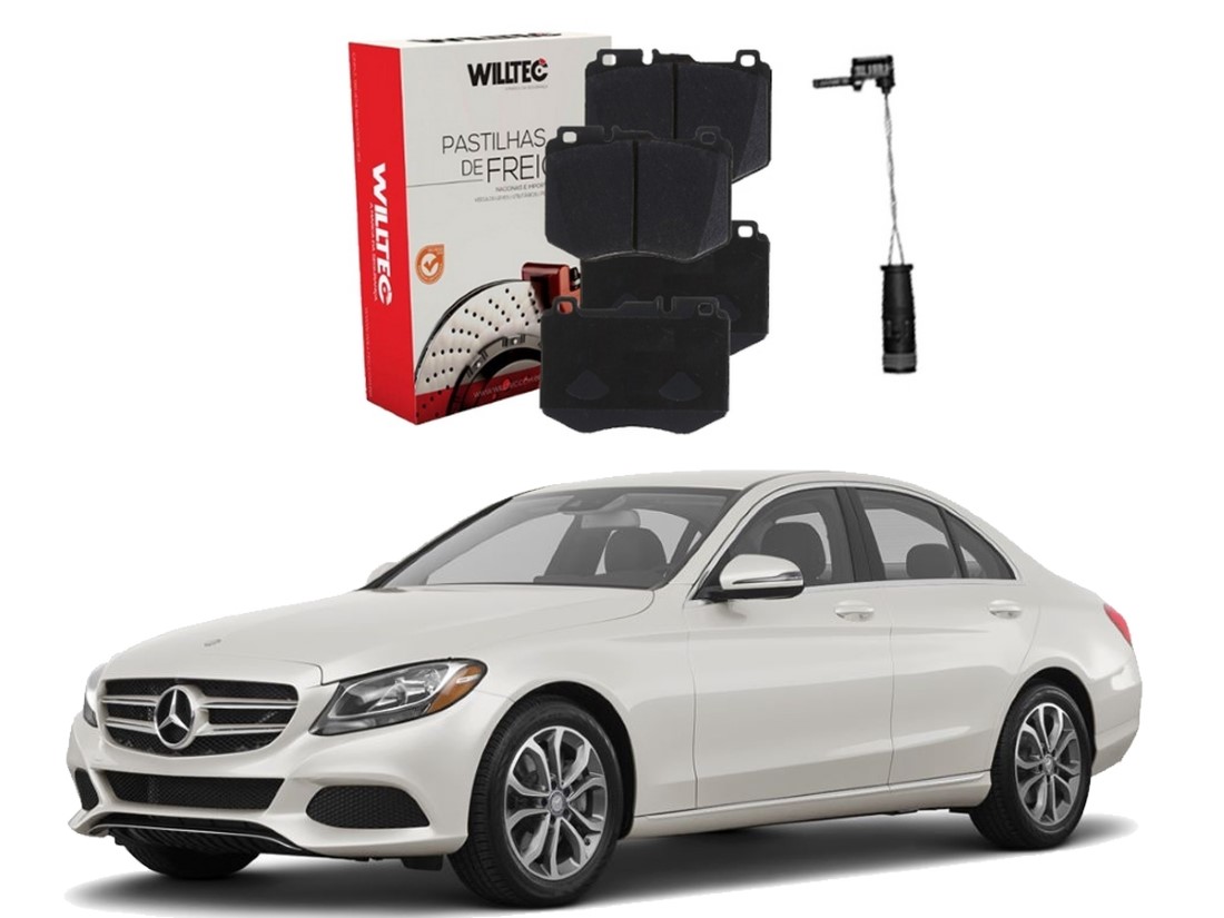  PASTILHA FREIO DIANTEIRO SENSOR WILLTEC ORIGINAL MERCEDES-BENZ C300 3.0 2015 A 2019