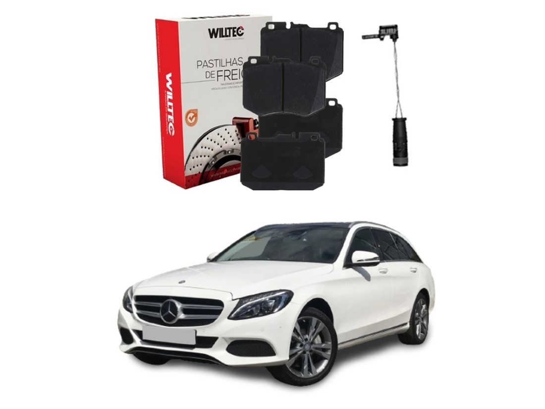  PASTILHA FREIO DIANTEIRO SENSOR WILLTEC ORIGINAL MERCEDES-BENZ C350 T-MODEL 3.5 2015 A 2019