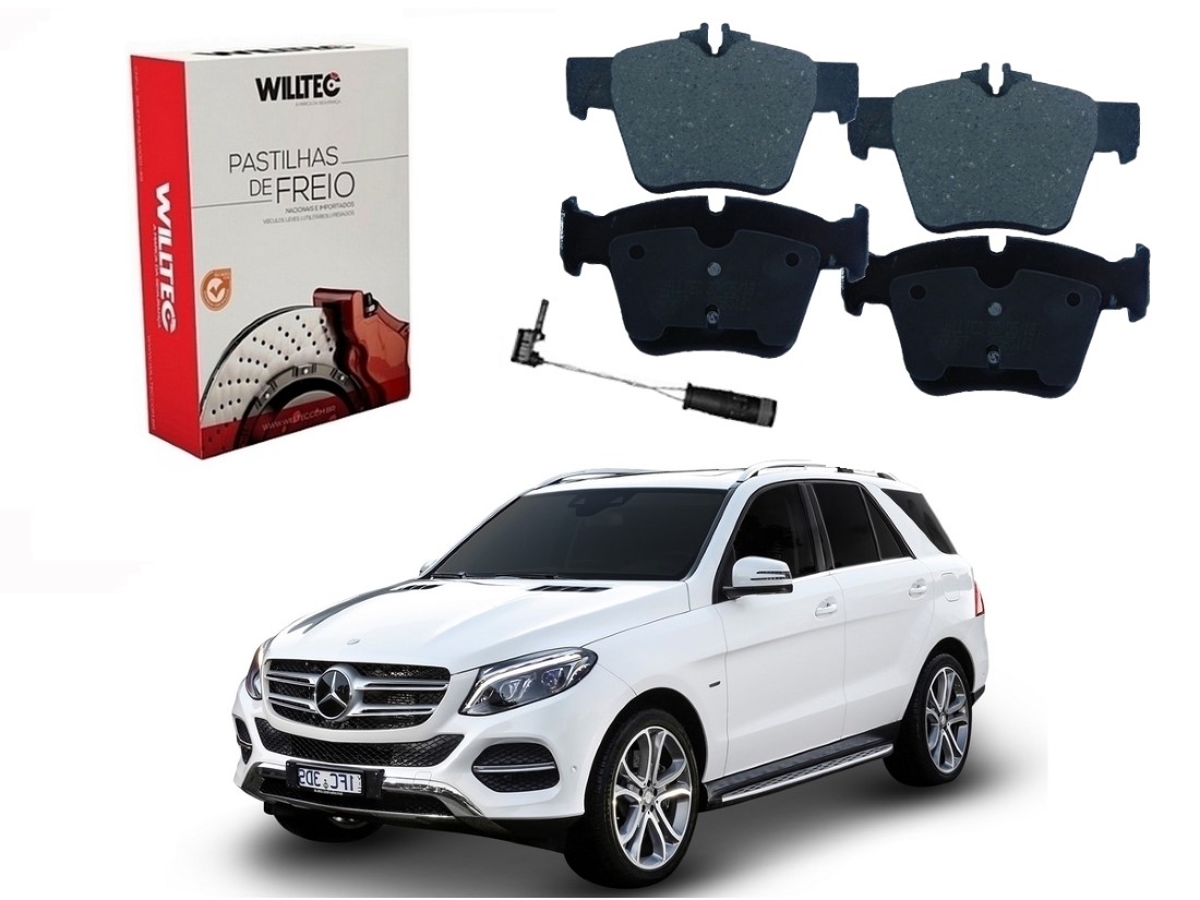  PASTILHA FREIO TRASEIRO SENSOR WILLTEC ORIGINAL MERCEDES-BENZ GLC220 GLC250 2.0 2015 A 2019