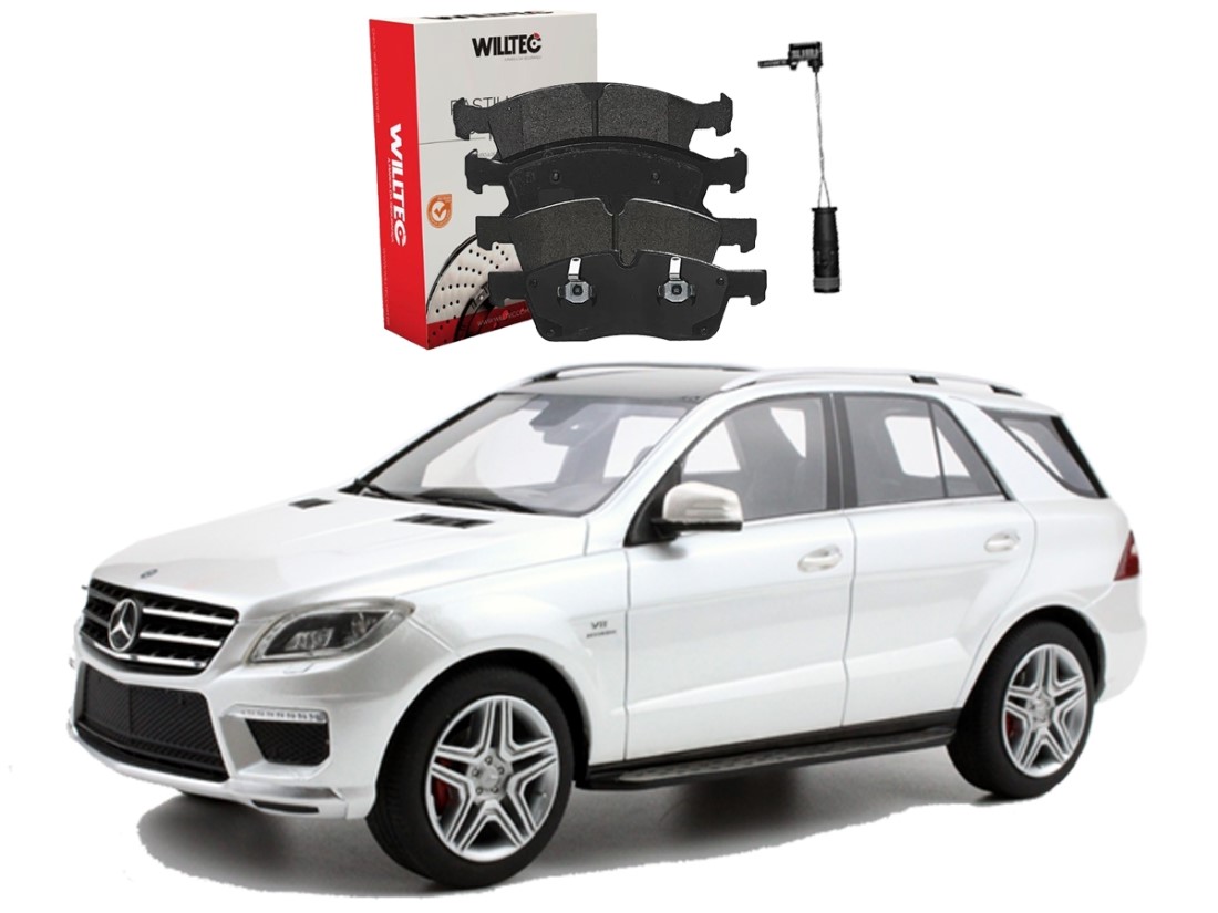  PASTILHA FREIO DIANTEIRO SENSOR WILLTEC ORIGINAL MERCEDES-BENZ ML 63 AMG 5.5 6.2 2011 A 2015