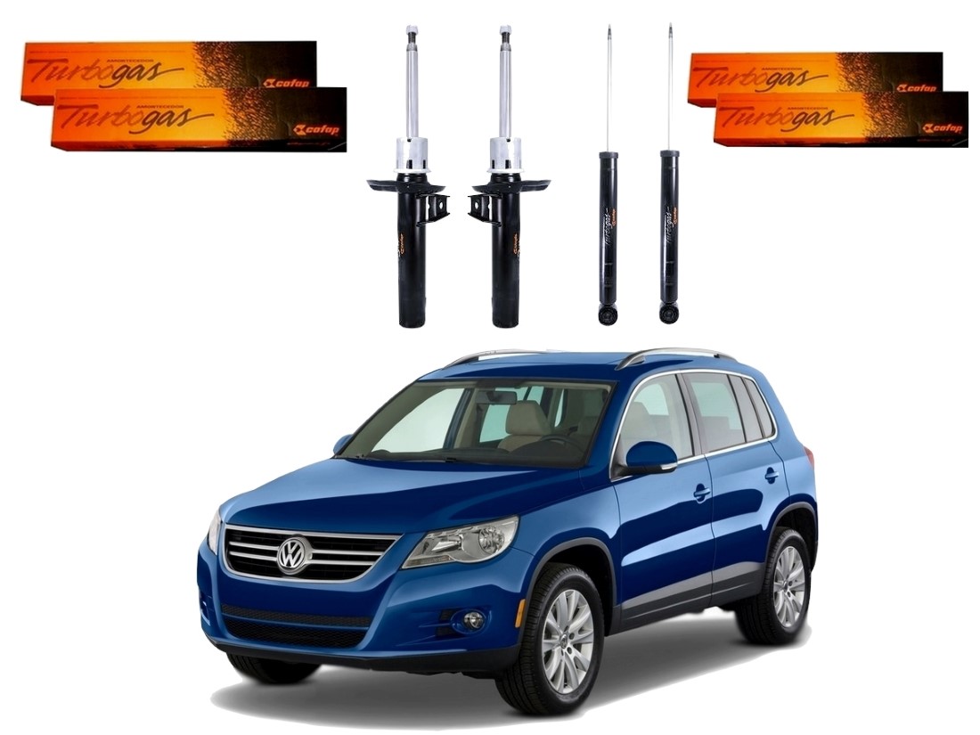  KIT AMORTECEDOR DIANTEIRO TRASEIRO COFAP ORIGINAL VOLKSWAGEN TIGUAN 2.0 2007 A 2011