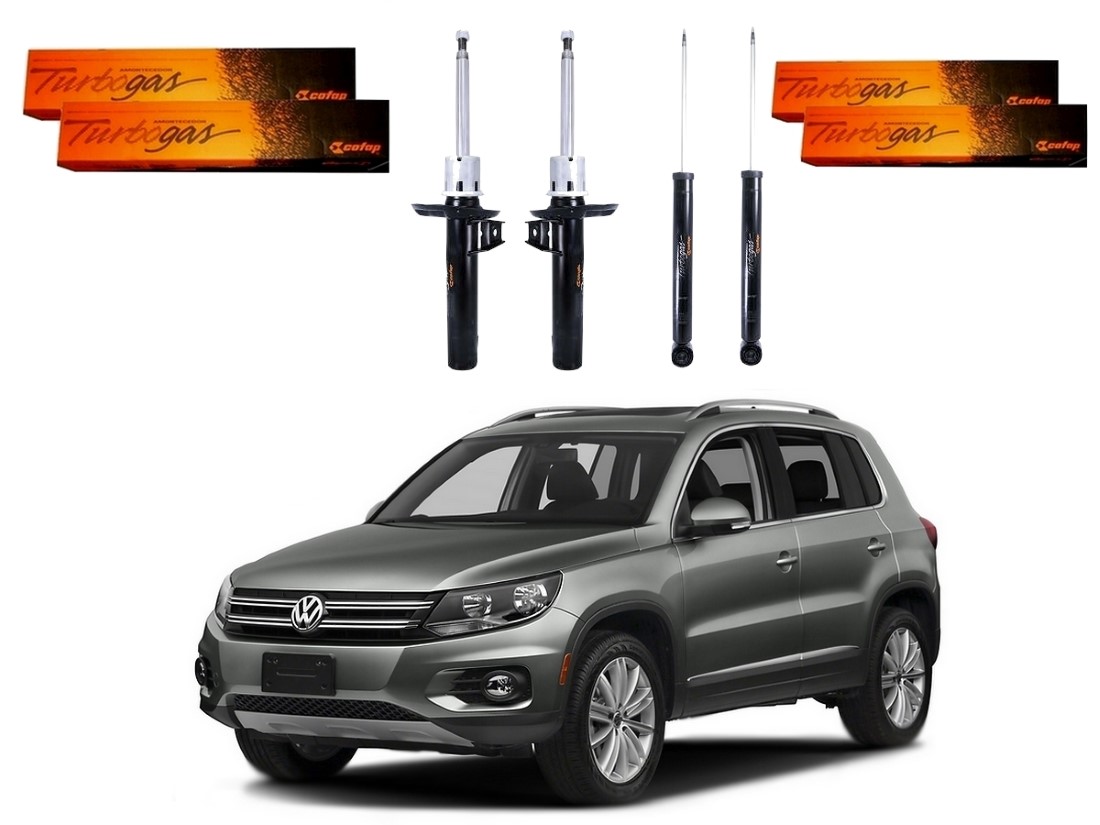  KIT AMORTECEDOR DIANTEIRO TRASEIRO COFAP ORIGINAL VOLKSWAGEN TIGUAN 2.0 2012 A 2017