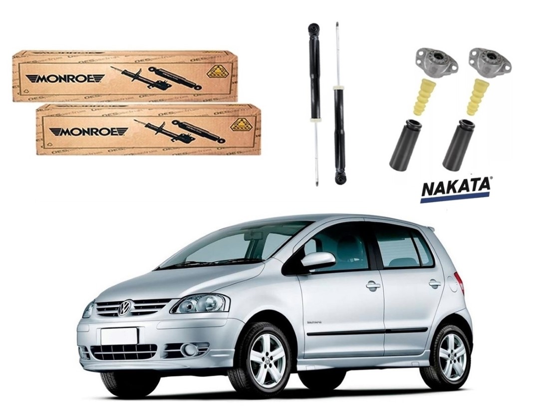  KIT AMORTECEDOR TRASEIRO MONROE ORIGINAL VOLKSWAGEN FOX 1.0 1.6 2004 A 2009