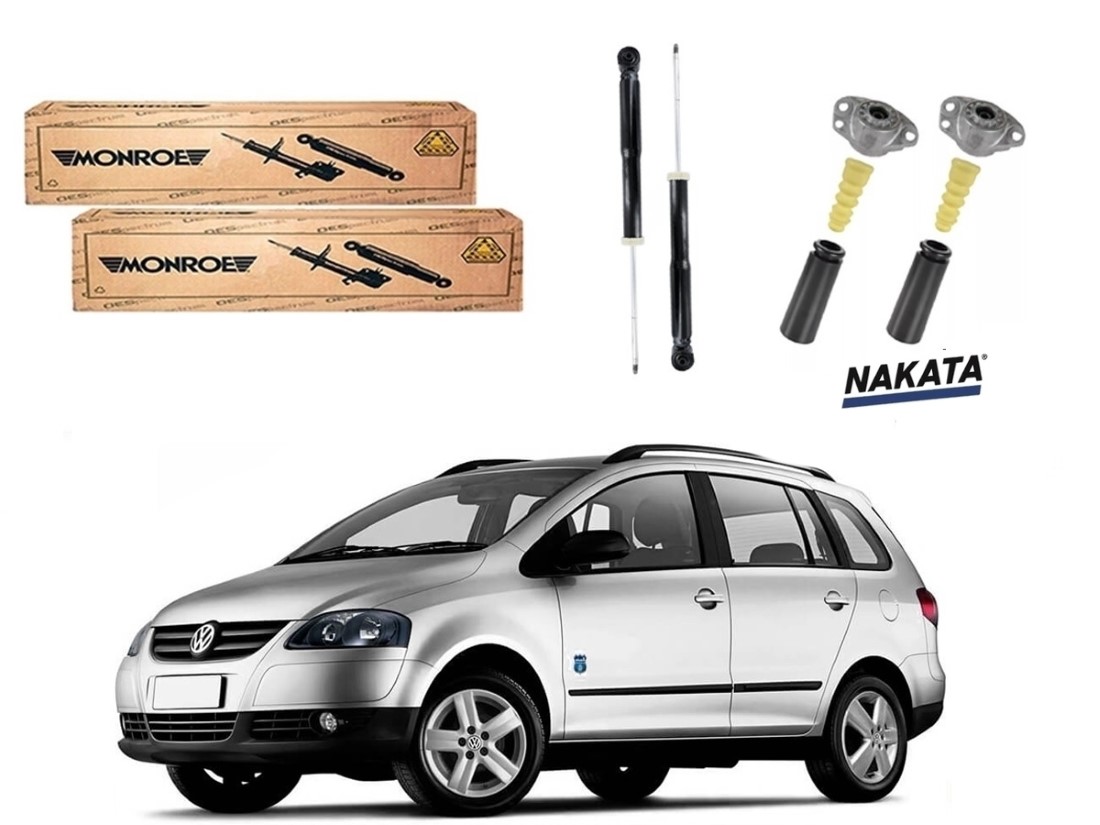  KIT AMORTECEDOR TRASEIRO MONROE ORIGINAL VOLKSWAGEN SPACEFOX 1.6 2006 A 2009