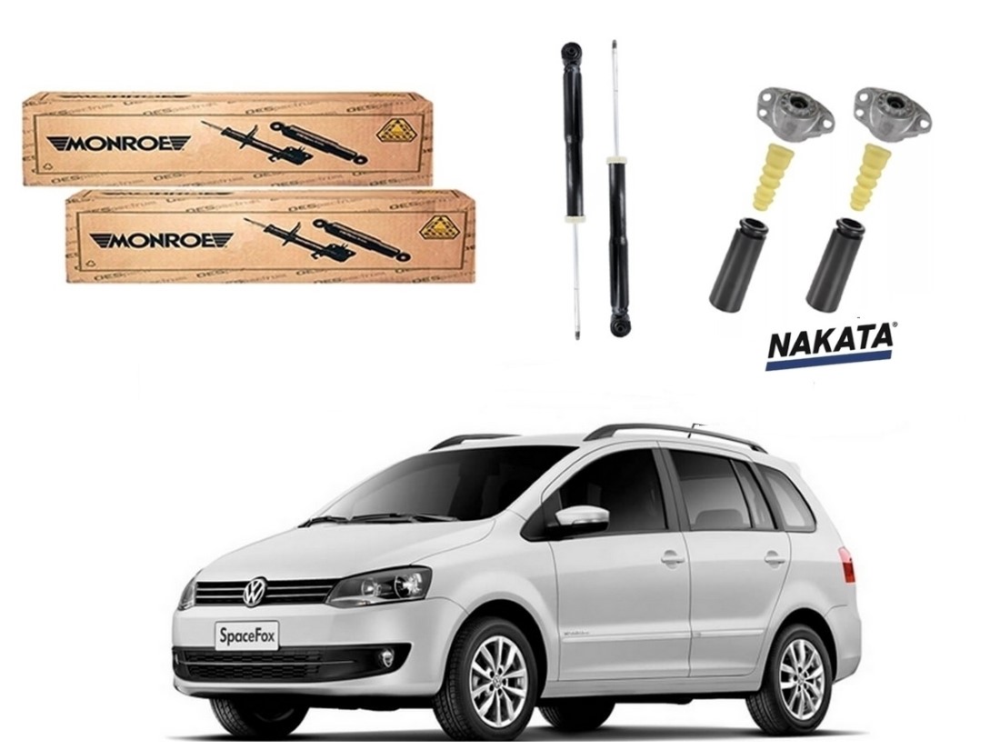  KIT AMORTECEDOR TRASEIRO MONROE ORIGINAL VOLKSWAGEN SPACEFOX 1.6 2010 A 2014