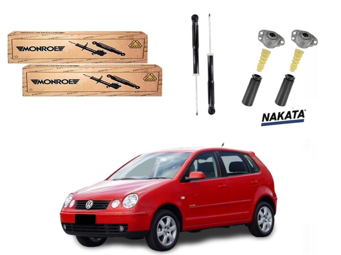  KIT AMORTECEDOR TRASEIRO MONROE ORIGINAL VOLKSWAGEN POLO 1.0 2002 A 2003