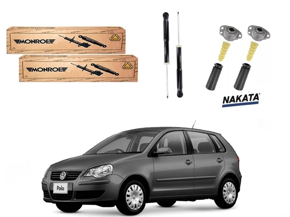  KIT AMORTECEDOR TRASEIRO MONROE ORIGINAL VOLKSWAGEN POLO 1.6 2007 A 2011