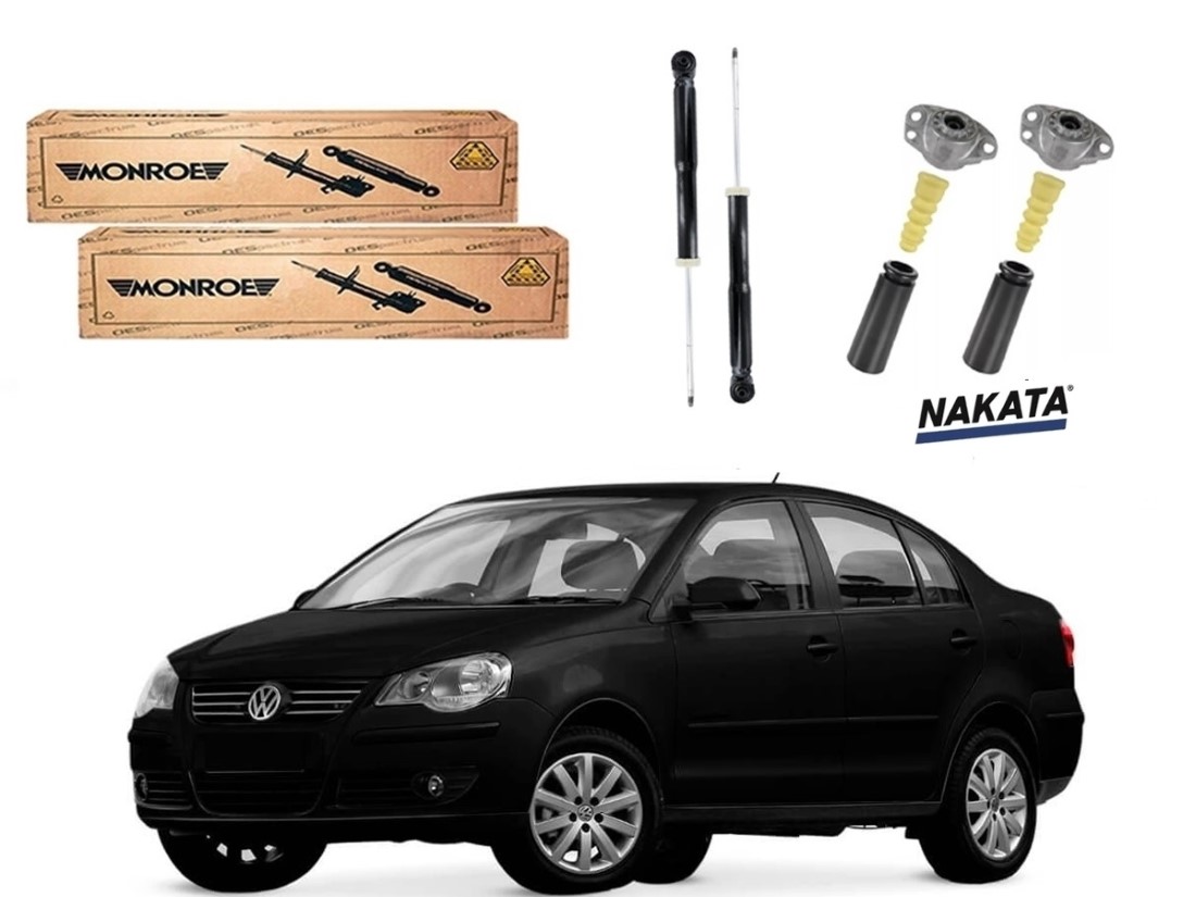  KIT AMORTECEDOR TRASEIRO MONROE ORIGINAL VOLKSWAGEN POLO SEDAN 1.6 2007 A 2011