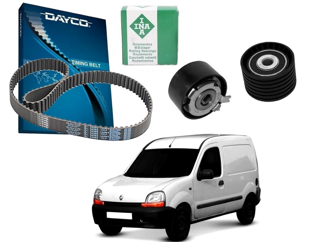  KIT CORREIA DENTADA TENSOR DAYCO INA ORIGINAL RENAULT KANGOO 1.6 16V 2000 A 2005