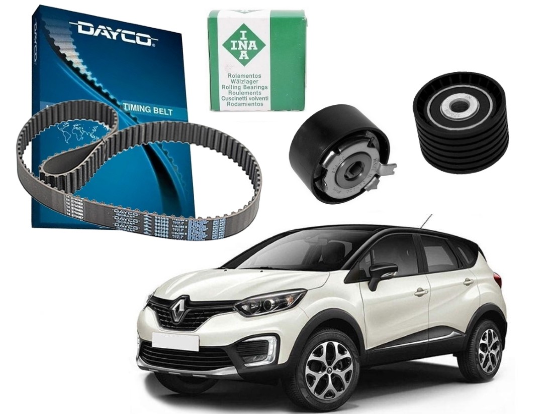  KIT CORREIA DENTADA TENSOR DAYCO INA ORIGINAL RENAULT CAPTUR 1.6 16V 2017 A 2020