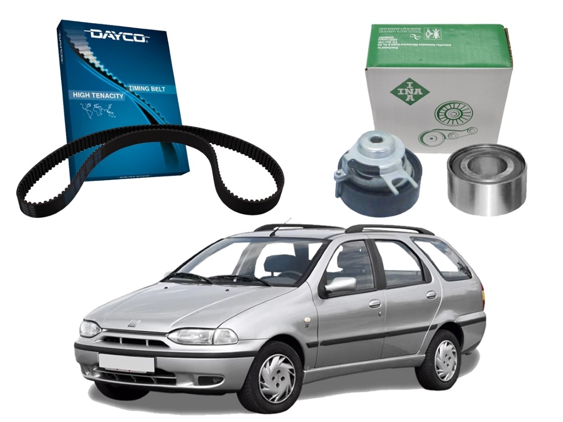  KIT CORREIA DENTADA TENSOR DAYCO INA ORIGINAL FIAT PALIO WEEKEND 1.6 16V 1996 A 2002