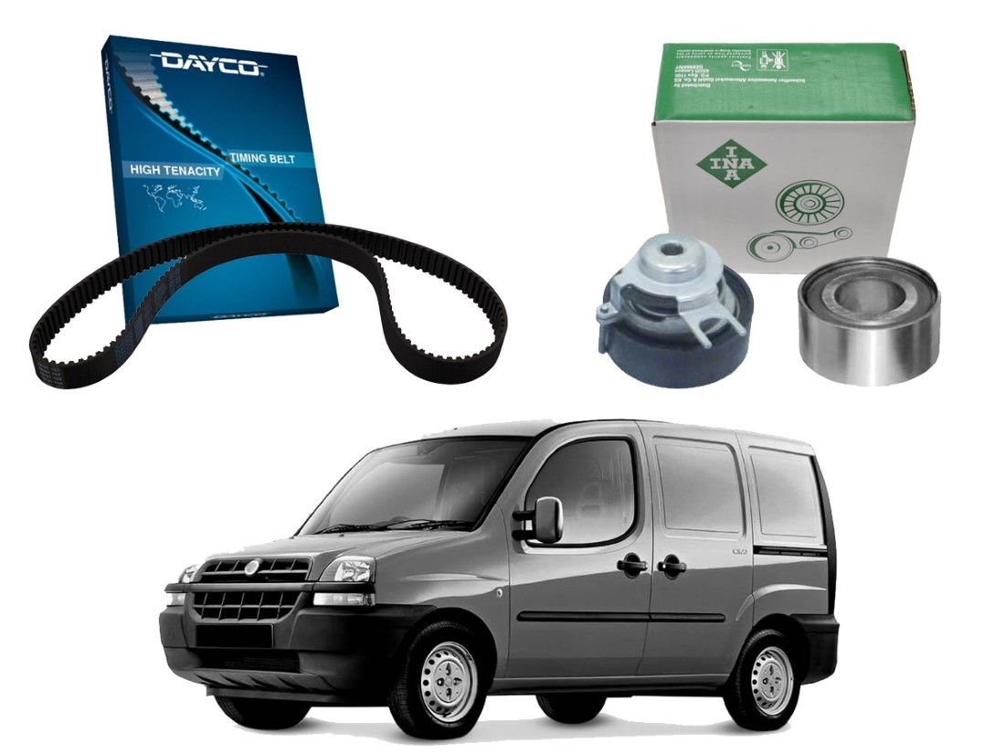  KIT CORREIA DENTADA TENSOR DAYCO INA ORIGINAL FIAT DOBLO 1.6 16V 2001 A 2004