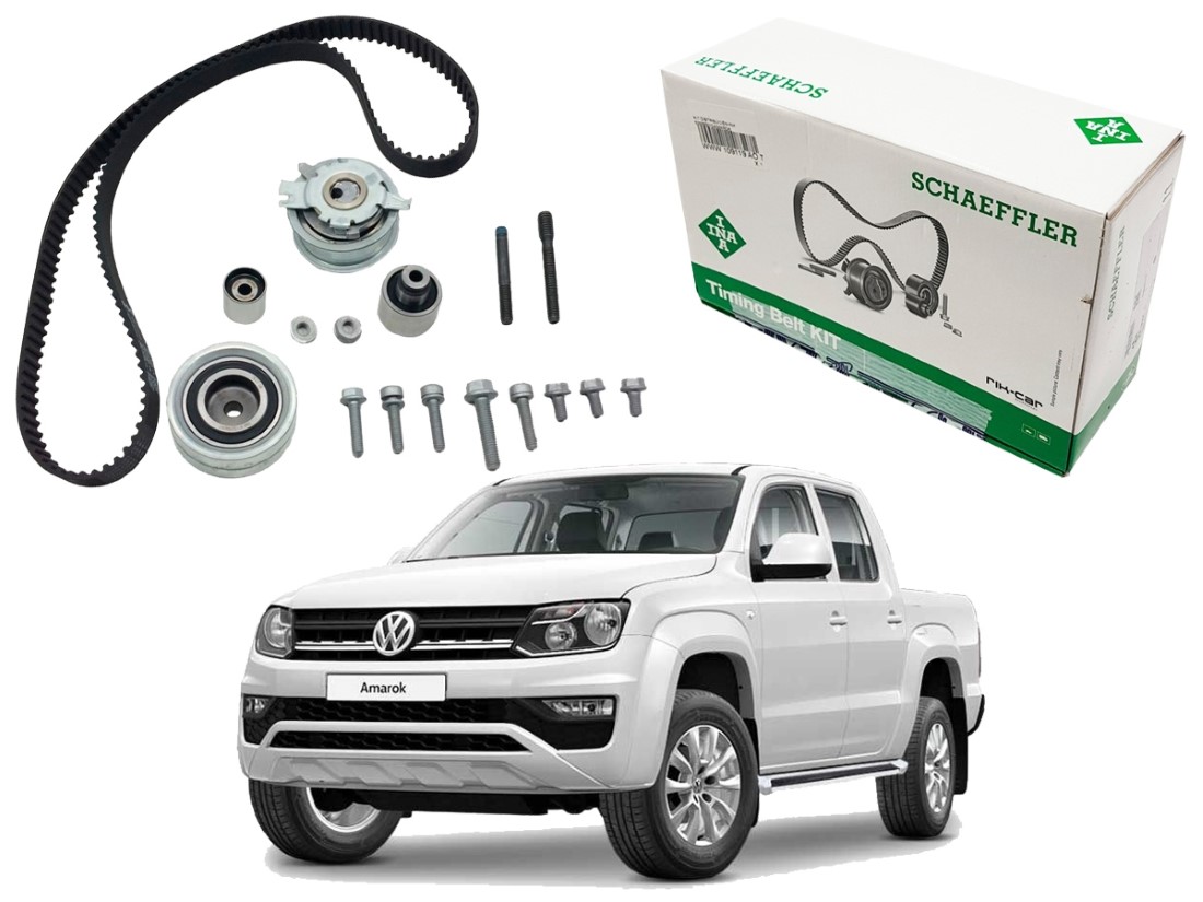  KIT CORREIA DENTADA INA ORIGINAL VOLKSWAGEN AMAROK 2.0 16V 2011 A 2016