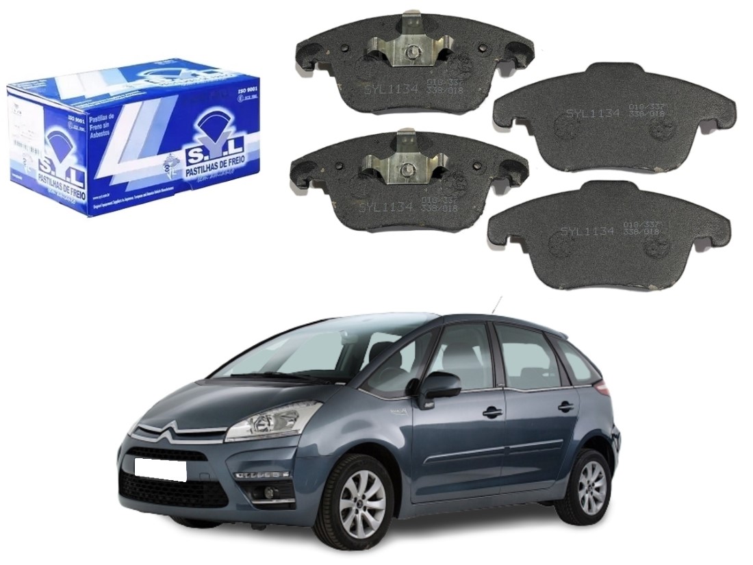  PASTILHA FREIO DIANTEIRA SYL ORIGINAL CITROËN C4 PICASSO 2.0 2009 A 2014