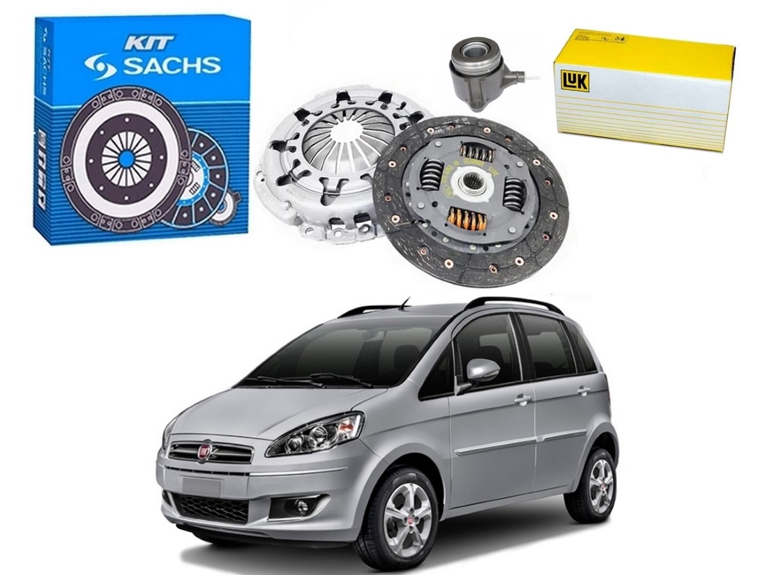  KIT EMBREAGEM ATUADOR SACHS LUK ORIGINAL FIAT IDEA ETORQ 1.6 2011 A 2016