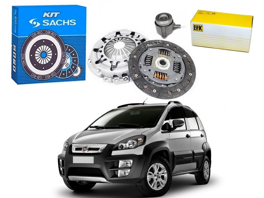  KIT EMBREAGEM ATUADOR SACHS LUK ORIGINAL FIAT IDEA ADVENTURE 1.8 2012 A 2020