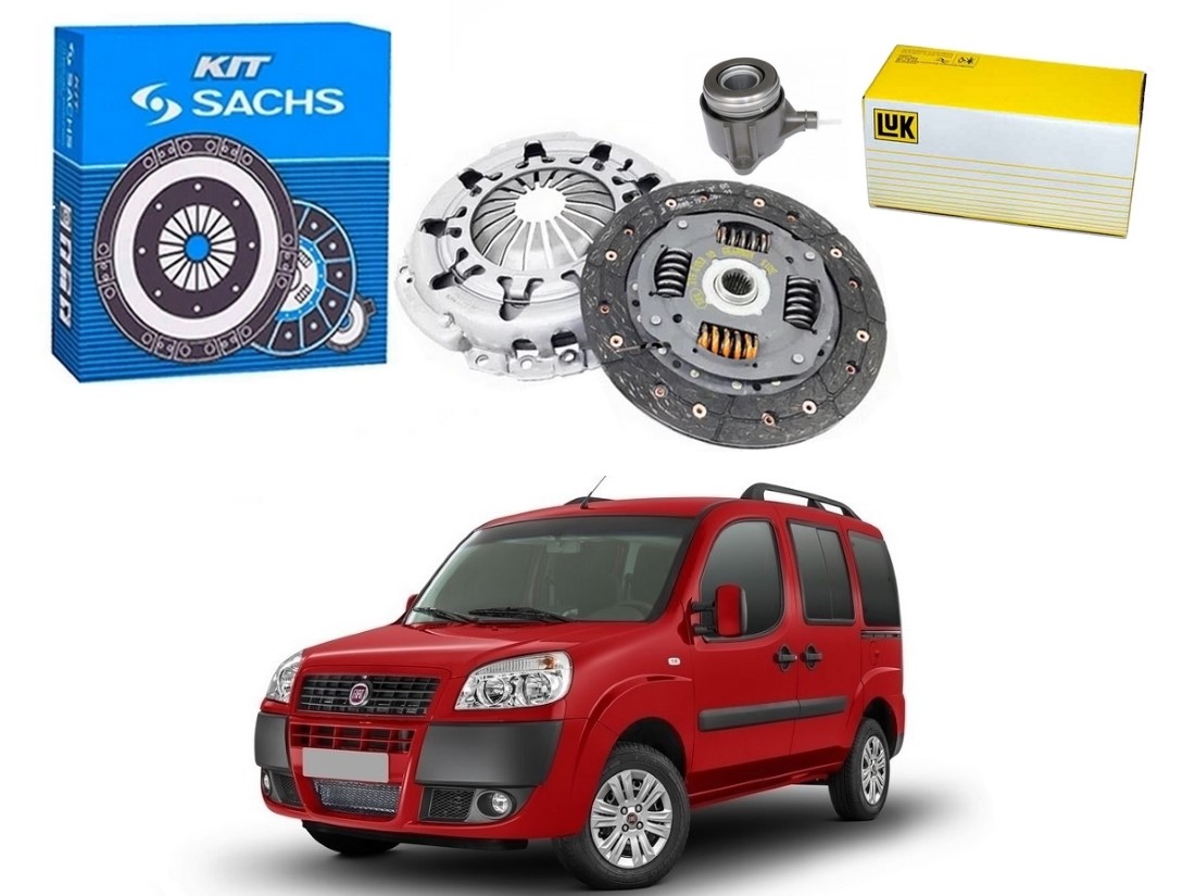  KIT EMBREAGEM ATUADOR SACHS LUK ORIGINAL FIAT DOBLO ETORQ 1.6 2011 A 2020