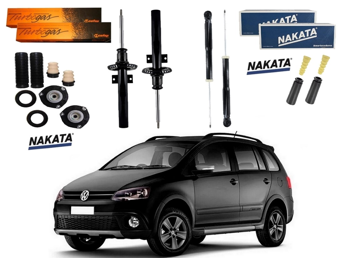  KIT AMORTECEDOR DIANTEIRO TRASEIRO COFAP NAKATA ORIGINAL VOLKSWAGEN SPACECROSS 1.6 2012 A 2014