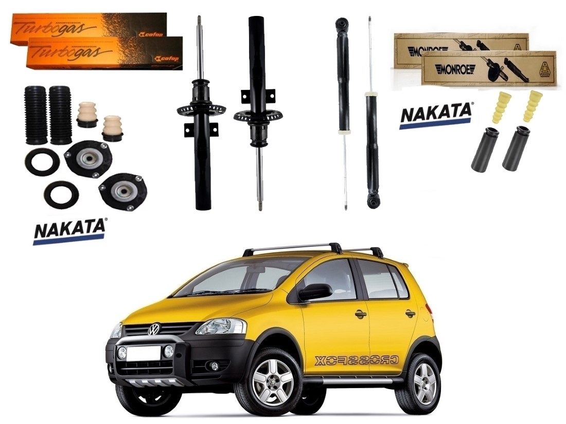  KIT AMORTECEDOR DIANTEIRO TRASEIRO COFAP MONROE ORIGINAL VOLKSWAGEN CROSSFOX 1.6 2005 A 2009