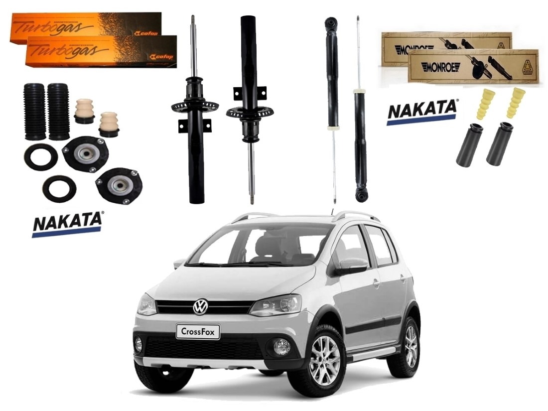  KIT AMORTECEDOR DIANTEIRO TRASEIRO COFAP MONROE ORIGINAL VOLKSWAGEN CROSSFOX 1.6 2010 A 2014