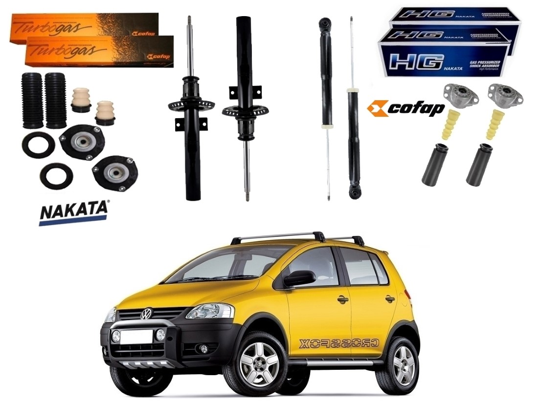  KIT AMORTECEDOR DIANTEIRO COFAP NAKATA ORIGINAL VOLKSWAGEN CROSSFOX 1.6 2005 A 2009