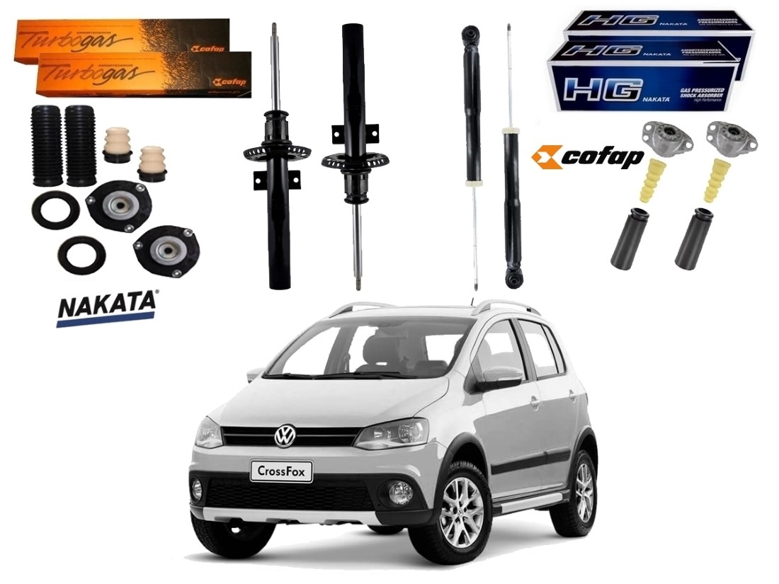  KIT AMORTECEDOR DIANTEIRO COFAP NAKATA ORIGINAL VOLKSWAGEN CROSSFOX 1.6 2010 A 2014