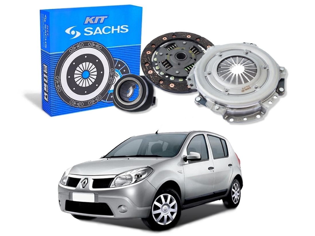  KIT EMBREAGEM SACHS RENAULT SANDERO 1.0 16V 2007 A 2013