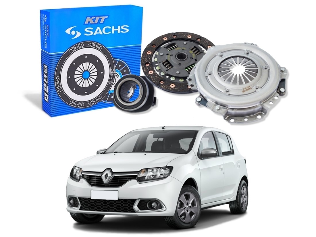  KIT EMBREAGEM SACHS RENAULT SANDERO 1.0 16V 2014 A 2016