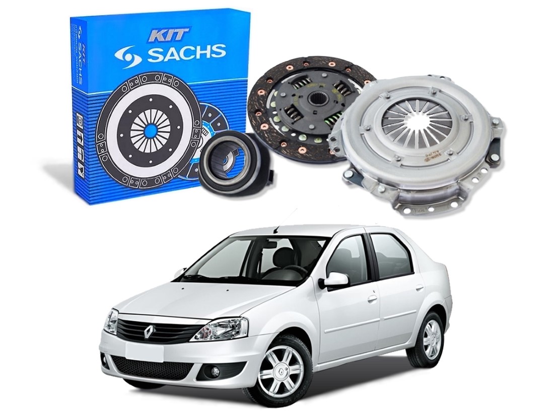  KIT EMBREAGEM SACHS RENAULT LOGAN 1.0 16V 2008 A 2013